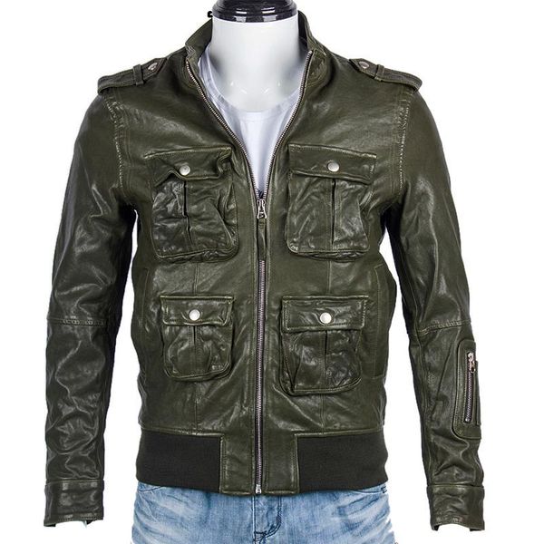 men's leather & faux super 100% tanned sheepskin jacket men soft slim fit genuine jackets autumn coat clothing m465, Black
men's leather & faux super 100% tanned sheepskin jacket men soft slim fit genuine jackets autumn coat clothing m465, Black