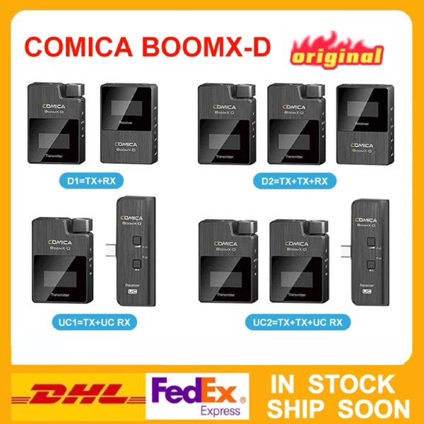 microphones comica boomx d2 mini 2.4g digital wireless microphone w mono/stereo switchable output mode for camera boom xd
microphones comica boomx d2 mini 2.4g digital wireless microphone w mono/stereo switchable output mode for camera boom xd
