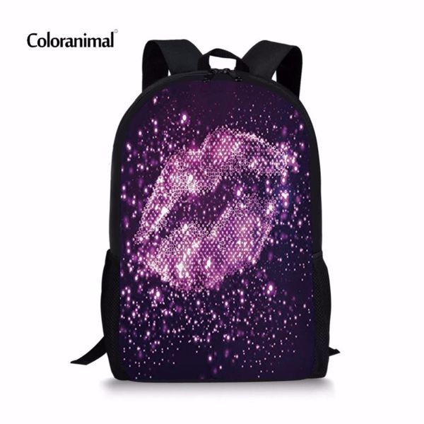 coloranimal red lips backpack for women 3d universe star pattern children kids teenager girl large school bags women's daypack
coloranimal red lips backpack for women 3d universe star pattern children kids teenager girl large school bags women's daypack