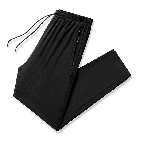 men's pants summer casual ice silk loose size sports elastic breathable thin straight leg, Black
men's pants summer casual ice silk loose size sports elastic breathable thin straight leg, Black