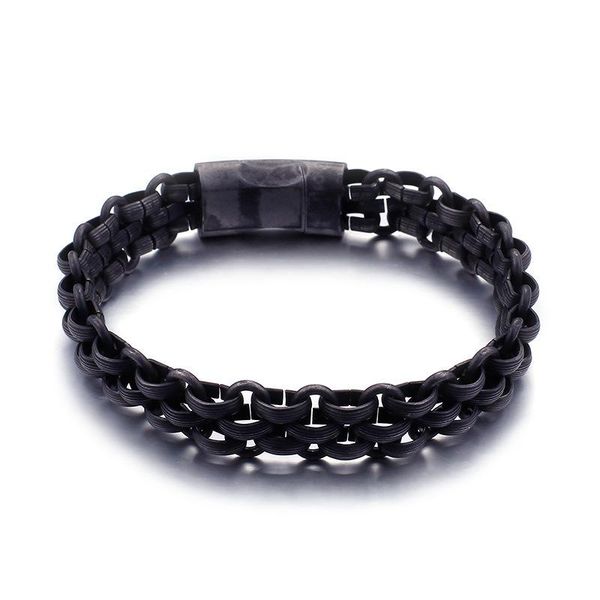 link, chain multi-layer titanium black men's bracelet fashion gifts wholesale
link, chain multi-layer titanium black men's bracelet fashion gifts wholesale