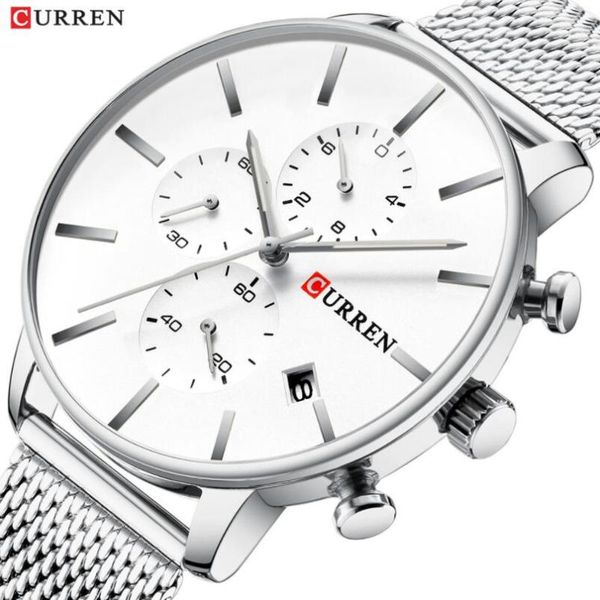 wristwatches curren fashion casual wrist watches for men sport clock quartz stainless steel mesh band with luminous hands, Slivery;brown
wristwatches curren fashion casual wrist watches for men sport clock quartz stainless steel mesh band with luminous hands, Slivery;brown