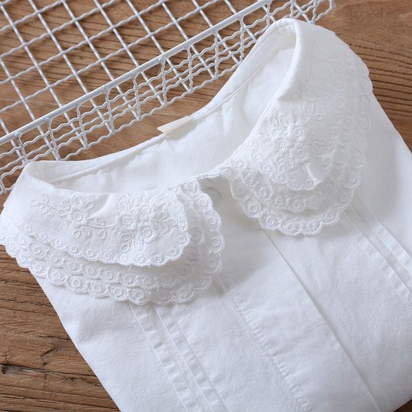 women's blouses & shirts lamtrip solid white sweet layers embroidery peter pan collar single breasted long sleeve cotton 100% kawa
women's blouses & shirts lamtrip solid white sweet layers embroidery peter pan collar single breasted long sleeve cotton 100% kawa