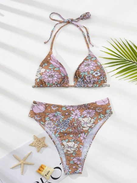 floral print triangle high waisted bikini swimsuit d8sv#, White;black
floral print triangle high waisted bikini swimsuit d8sv#, White;black