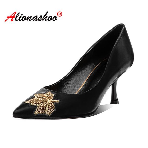 dress shoes genuine leather office women black nude pointed toe ladies high heel chaussures femme size 34-39
dress shoes genuine leather office women black nude pointed toe ladies high heel chaussures femme size 34-39