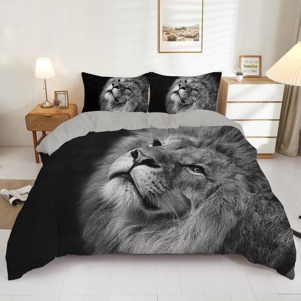 bedding sets 3d tiger and lion printed set 2/3pcs luxury animal king twin size duvet cover 240x220 for home textiles bedclothes
bedding sets 3d tiger and lion printed set 2/3pcs luxury animal king twin size duvet cover 240x220 for home textiles bedclothes