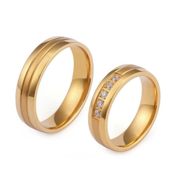 wedding rings classic couple for men and women gold filled stainless steel jewelry finger ring marriage lovers alliance, Slivery;golden
wedding rings classic couple for men and women gold filled stainless steel jewelry finger ring marriage lovers alliance, Slivery;golden