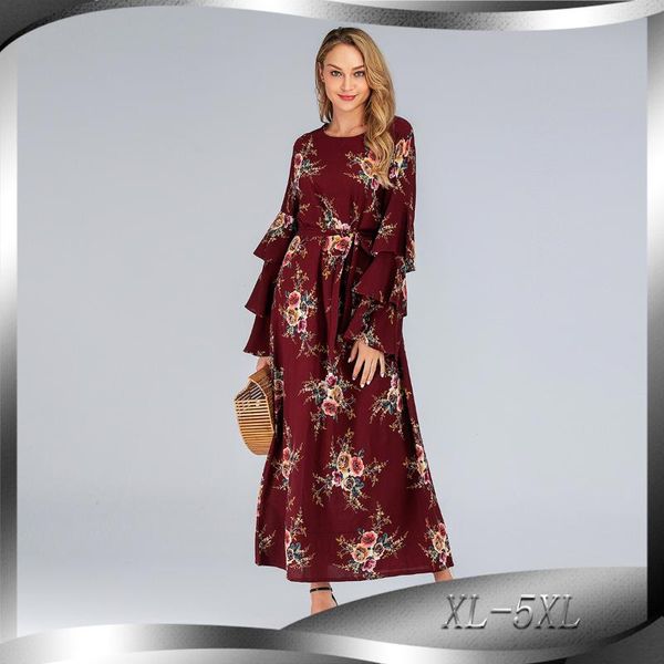 ethnic clothing dubai turkish arabic moroccan big size fashion loose flared sleeves long skirt round neck print muslim woman dress, Red
ethnic clothing dubai turkish arabic moroccan big size fashion loose flared sleeves long skirt round neck print muslim woman dress, Red