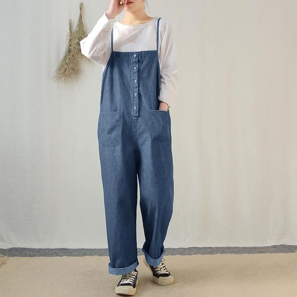 women's jumpsuits & rompers 5xl zanzea summer sleeveless denim playsuits strappy solid women casual backless loose elegant harem overal, Black;white
women's jumpsuits & rompers 5xl zanzea summer sleeveless denim playsuits strappy solid women casual backless loose elegant harem overal, Black;white