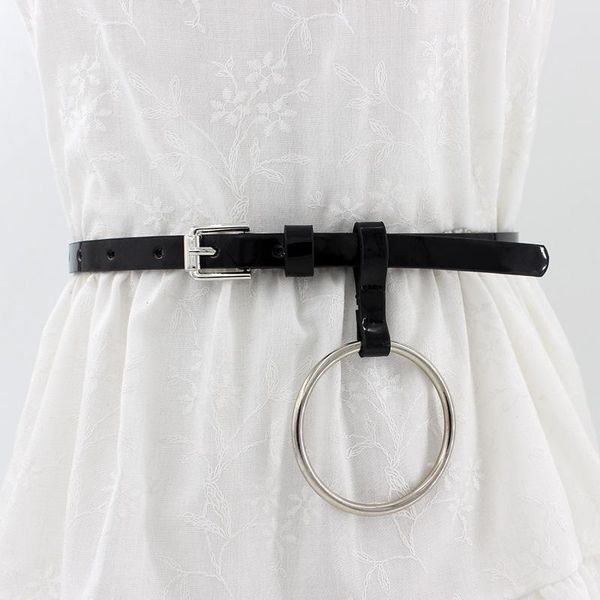 leather women belt big ring buckle belts for woman dress waist decorative straps fashion brand designer thin ceinturon, Black;brown
leather women belt big ring buckle belts for woman dress waist decorative straps fashion brand designer thin ceinturon, Black;brown