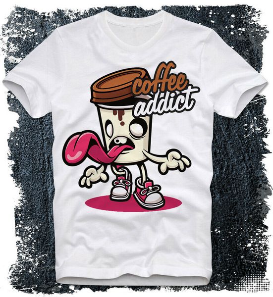 t-shirt coffee addict latte cappuccino cartoon funny cute chibi vector art stree, White;black
t-shirt coffee addict latte cappuccino cartoon funny cute chibi vector art stree, White;black