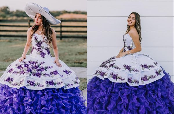 fashion white purple 3d floral flowers mexican quinceanera prom dresses ball gown strapless organza ruffles r satin applique sweet 15 evenin, Blue;red
fashion white purple 3d floral flowers mexican quinceanera prom dresses ball gown strapless organza ruffles r satin applique sweet 15 evenin, Blue;red