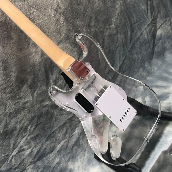new arrival transparent plastic electric guitar,6-string ectronic instrument,with multicolor led lights
new arrival transparent plastic electric guitar,6-string ectronic instrument,with multicolor led lights