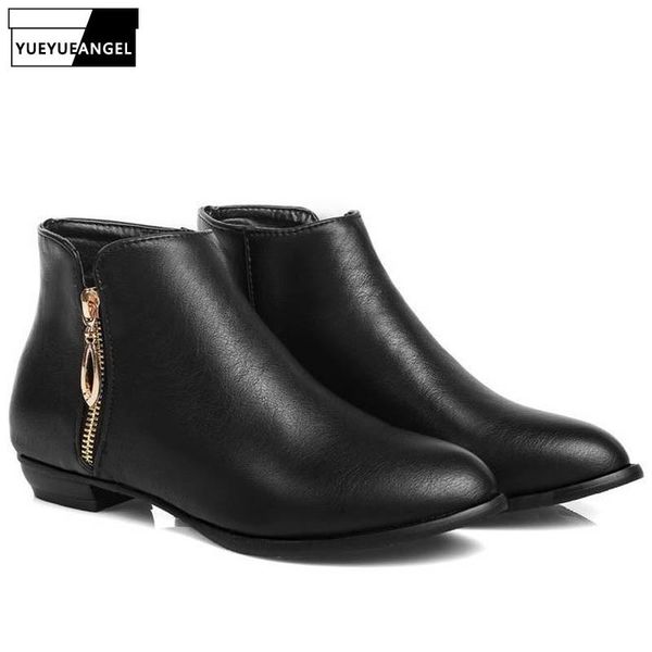 boyfriend handsome motorcycle ankle boots women comfort low heel zip botas mujer pu leather punk footwear big size 44 45 shoes, Black
boyfriend handsome motorcycle ankle boots women comfort low heel zip botas mujer pu leather punk footwear big size 44 45 shoes, Black