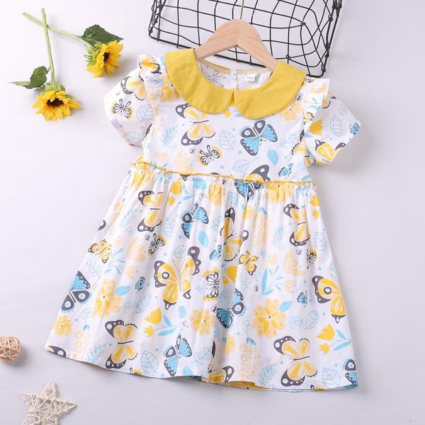 girl's dresses dress 2021 summer for girls butterfly pattern kids clothing costume children, Red;yellow
girl's dresses dress 2021 summer for girls butterfly pattern kids clothing costume children, Red;yellow