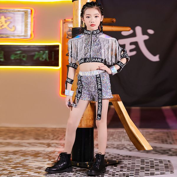 2021 new hip hop dance costumes girls jazz performance clothes cheerleaders street dancing wear kids silver sequin shorts, Black;red
2021 new hip hop dance costumes girls jazz performance clothes cheerleaders street dancing wear kids silver sequin shorts, Black;red