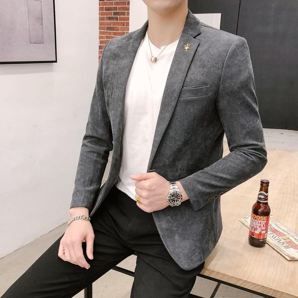 men's suits & blazers brand suit jacket british style gentleman's coat velvet slim fit outwear business casual blazer 3xl, White;black
men's suits & blazers brand suit jacket british style gentleman's coat velvet slim fit outwear business casual blazer 3xl, White;black