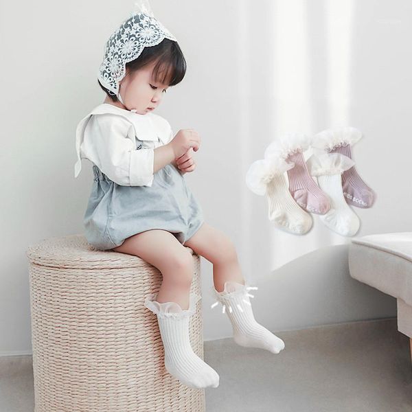 spring and autumn baby socks korean princess lace non-slip dispensing children's toddler combed cotton girls soc, Pink;yellow
spring and autumn baby socks korean princess lace non-slip dispensing children's toddler combed cotton girls soc, Pink;yellow
