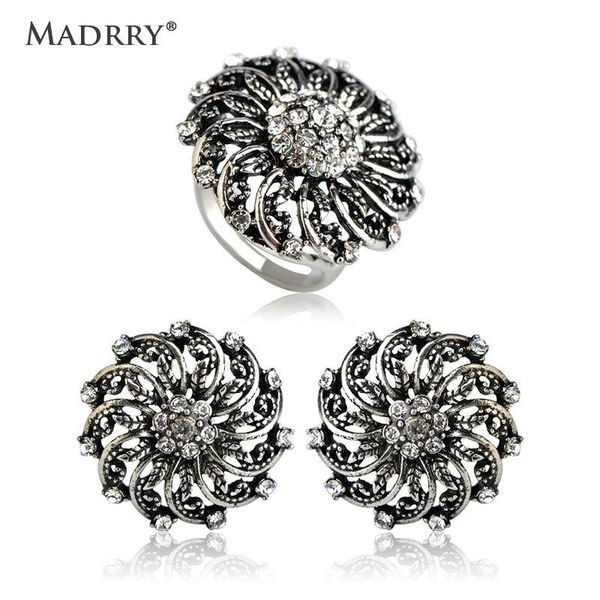 earrings & necklace madrry jewelry sets flower earrings&ring antique silver color stud big round crystal aros vintage classic schmuck
earrings & necklace madrry jewelry sets flower earrings&ring antique silver color stud big round crystal aros vintage classic schmuck