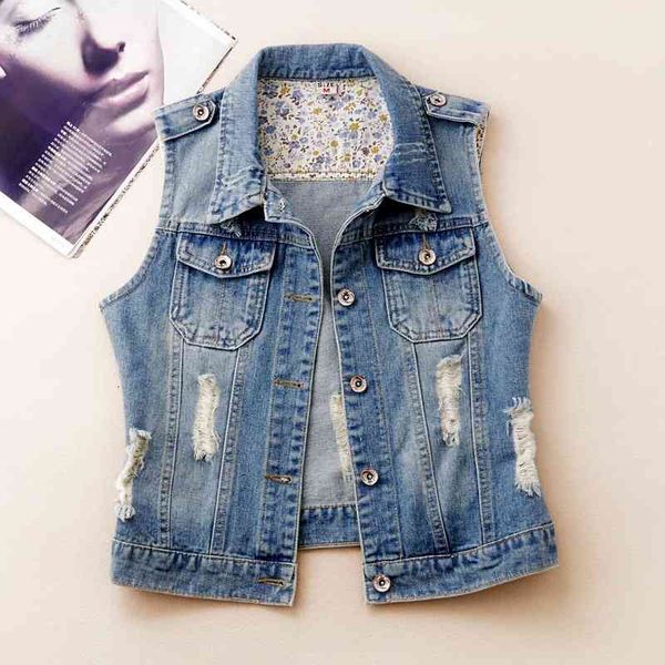 jacket 2021 vintage washed blue denim vest women frayed waistcoat sleeveless jacket coat casual short jeans vests female plus size 6xl, Black;brown
jacket 2021 vintage washed blue denim vest women frayed waistcoat sleeveless jacket coat casual short jeans vests female plus size 6xl, Black;brown