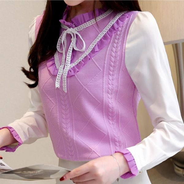 women's blouses & shirts 2021 autumn elegant for women chiffon long sleeves blouse feminine bow shirt plus size 3xl female slim patchw, White
women's blouses & shirts 2021 autumn elegant for women chiffon long sleeves blouse feminine bow shirt plus size 3xl female slim patchw, White