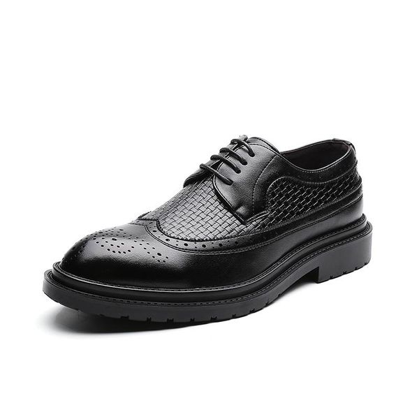 dress shoes men's oxford classic wingtip brogue braided carved patterns formal thick bottom shoe calzado de hombre, Black
dress shoes men's oxford classic wingtip brogue braided carved patterns formal thick bottom shoe calzado de hombre, Black