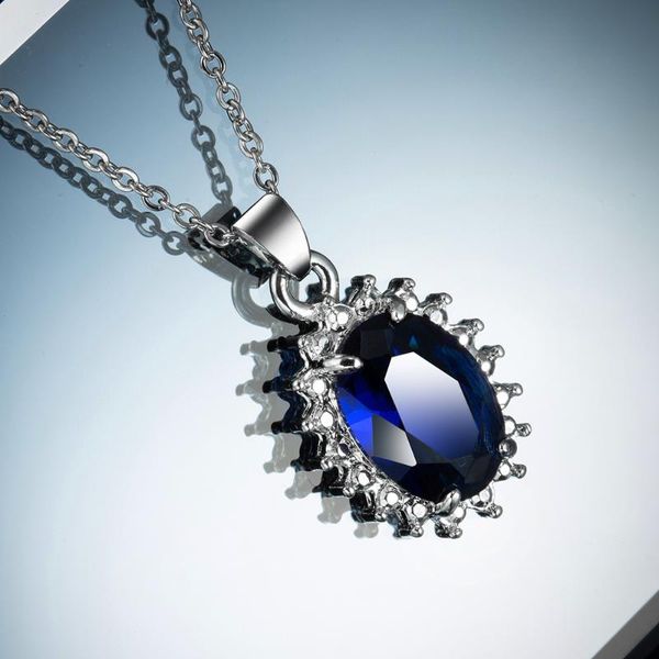 pendant necklaces style necklace blue zircon plated alloy christmas classic 2021 customized ornament gift clavicle chain for women, Silver
pendant necklaces style necklace blue zircon plated alloy christmas classic 2021 customized ornament gift clavicle chain for women, Silver
