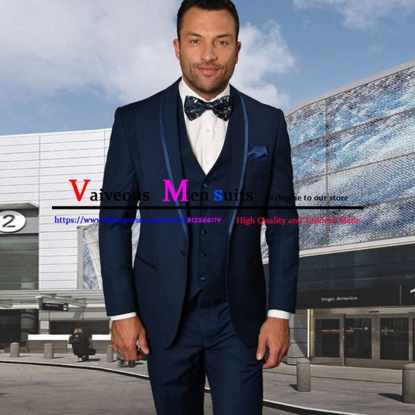 men's suits & blazers terno masculino classic navy blue men 3 pieces slim fit business groom wear tuxedos for wedding (blazer+pants+ves, White;black
men's suits & blazers terno masculino classic navy blue men 3 pieces slim fit business groom wear tuxedos for wedding (blazer+pants+ves, White;black