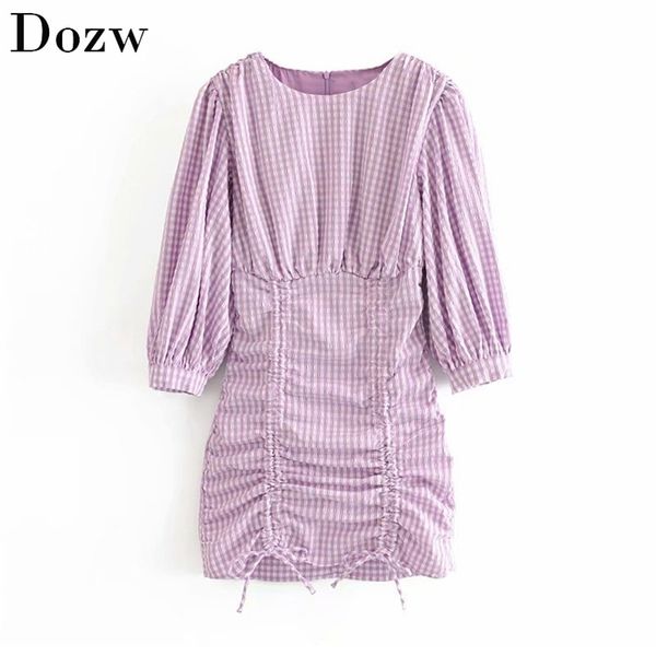 bodycon plaid dress women lantern half sleeve fashion mini lady o neck sheath holiday party sundress ropa mujer 210515, Black;gray
bodycon plaid dress women lantern half sleeve fashion mini lady o neck sheath holiday party sundress ropa mujer 210515, Black;gray