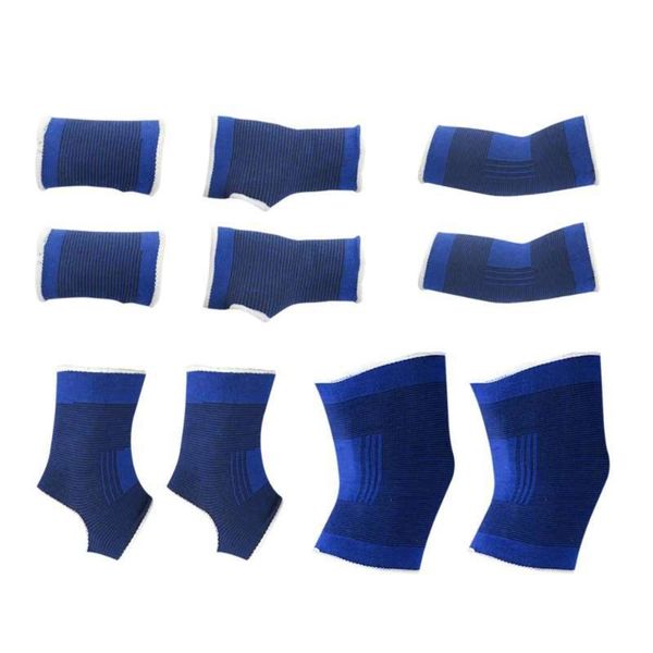5pcs elastic knitted cotton protective pads fitness kneepad brace support running basketball volleyball elbow & knee, Black;gray
5pcs elastic knitted cotton protective pads fitness kneepad brace support running basketball volleyball elbow & knee, Black;gray