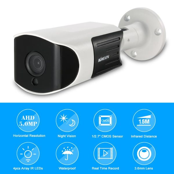 kkmoon 5.0mp ahd waterproof cctv camera 1/2.7 cmos 4pcs array ir lamps night vision ir-cut home security ip cameras
kkmoon 5.0mp ahd waterproof cctv camera 1/2.7 cmos 4pcs array ir lamps night vision ir-cut home security ip cameras