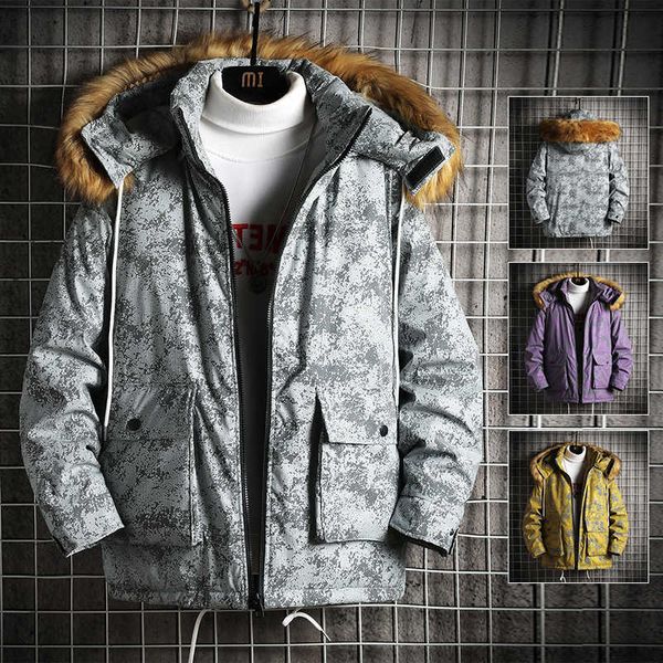 hooded jacket men camouflage outerwear mens parka clothing winter warm thick male coat casual fur collar chaquetas hombre 210601, Black
hooded jacket men camouflage outerwear mens parka clothing winter warm thick male coat casual fur collar chaquetas hombre 210601, Black