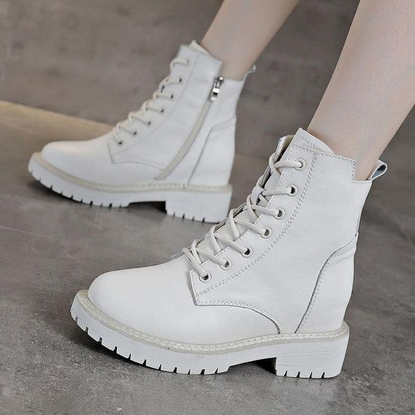 woman real leather ankle boots fashion shoes short winter warm platform heel footwear womens, Black
woman real leather ankle boots fashion shoes short winter warm platform heel footwear womens, Black