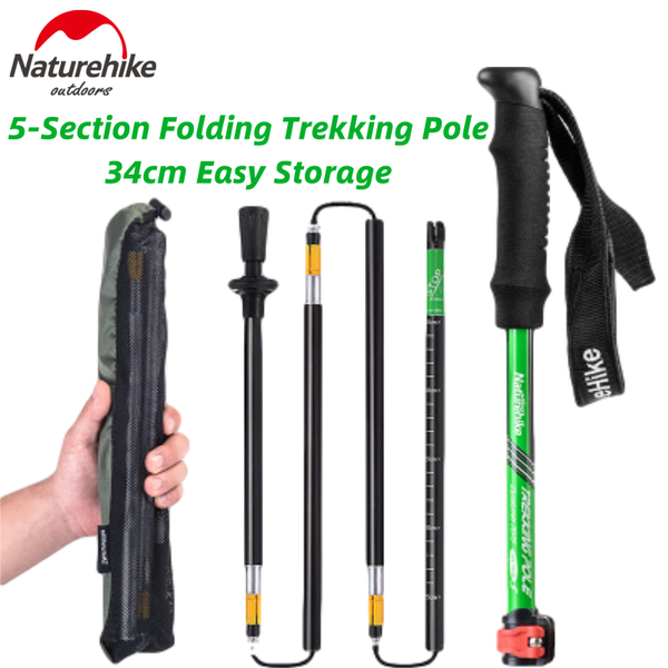 naturehike trekking poles 5-section folding ultralight adjustable hiking camping walking stick external lock 280g
naturehike trekking poles 5-section folding ultralight adjustable hiking camping walking stick external lock 280g