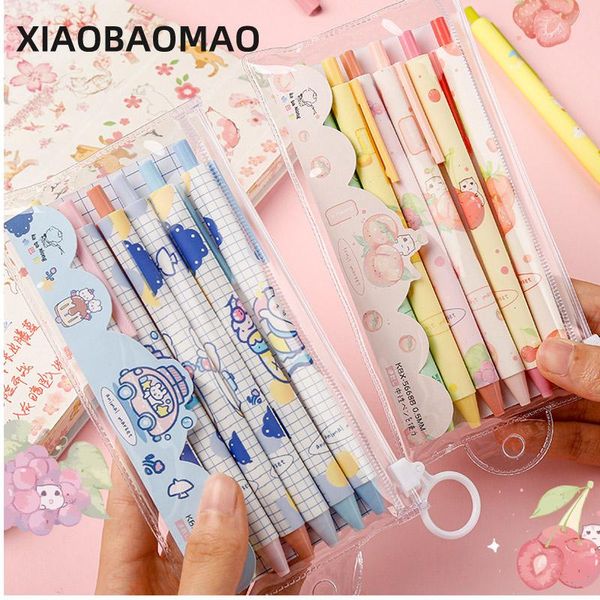 gel pens 6pcs pen kawaii stationery 0.5mm office accessories black signature cute stationary supplies
gel pens 6pcs pen kawaii stationery 0.5mm office accessories black signature cute stationary supplies
