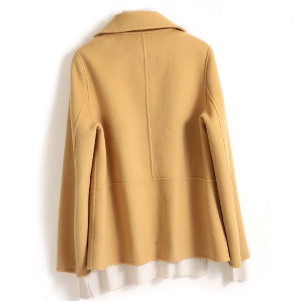 women's wool & blends kmetram 2021 spring autumn jacket 100% coat female double side en coats and jackets korean outwear 0062, Black
women's wool & blends kmetram 2021 spring autumn jacket 100% coat female double side en coats and jackets korean outwear 0062, Black