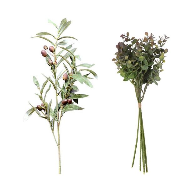 decorative flowers & wreaths 1x artificial olive leaf green plants fruits branches fake leaves 6 pcs eucalyptus plastic bunch
decorative flowers & wreaths 1x artificial olive leaf green plants fruits branches fake leaves 6 pcs eucalyptus plastic bunch