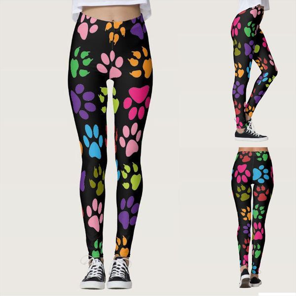 cat paw print womens leggings pants leggins push up femme high waist work out elastic sportswear, Black
cat paw print womens leggings pants leggins push up femme high waist work out elastic sportswear, Black