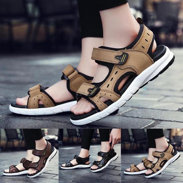 sandals summer men outdoor casual sports shoes beach round head flat hook loop strap fashion #20, Black
sandals summer men outdoor casual sports shoes beach round head flat hook loop strap fashion #20, Black