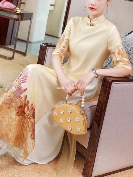ethnic clothing 2021 chinese dress women evening party gown elegant qipao lace cheongsam style flower embroidery wedding, Red
ethnic clothing 2021 chinese dress women evening party gown elegant qipao lace cheongsam style flower embroidery wedding, Red