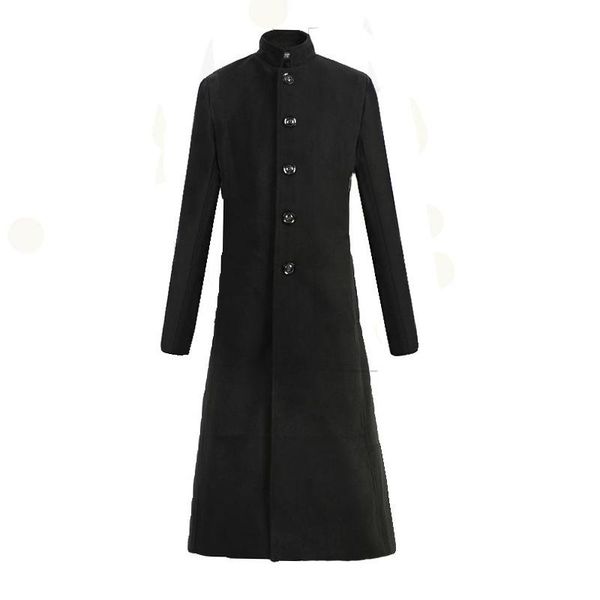 men's trench coats pattern wear stand collar windbreaker autumn and winter pretend zhongshan cultivate oneself male, Tan;black
men's trench coats pattern wear stand collar windbreaker autumn and winter pretend zhongshan cultivate oneself male, Tan;black