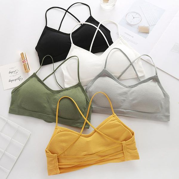 bras korean style cross shoulder elastic bra wireless backless one piece thin stylish women lingerie padded bralette push up, Red;black
bras korean style cross shoulder elastic bra wireless backless one piece thin stylish women lingerie padded bralette push up, Red;black