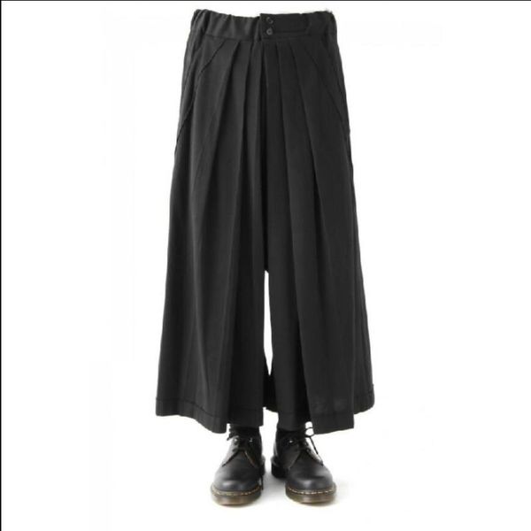men's pants 28-44 wide-leg draped culottes,super loose casual hairstylist personality nine stage plus size clothes, Black
men's pants 28-44 wide-leg draped culottes,super loose casual hairstylist personality nine stage plus size clothes, Black