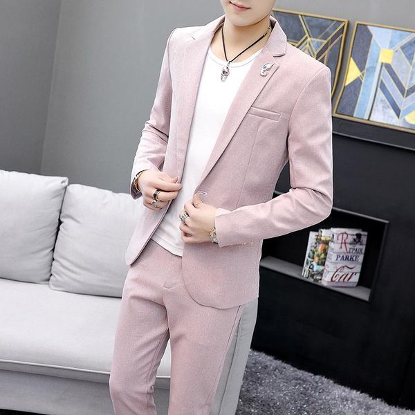 men's suits & blazers ( jacket + pants ) men 's suit 2 piece set solid color single breasted 2021 brand slim fit groom wedding 3xl, White;black
men's suits & blazers ( jacket + pants ) men 's suit 2 piece set solid color single breasted 2021 brand slim fit groom wedding 3xl, White;black