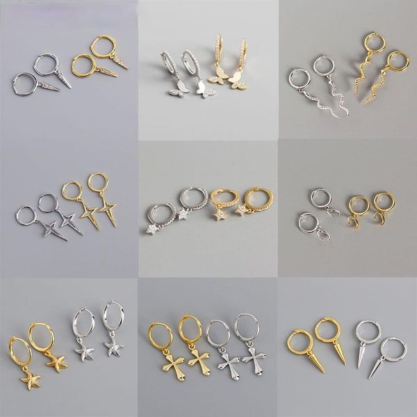 hoop & huggie 925 sterling silver punk hip-hop geometric pendant earrings for women gold party jewelry accessories wholesale, Golden;silver
hoop & huggie 925 sterling silver punk hip-hop geometric pendant earrings for women gold party jewelry accessories wholesale, Golden;silver