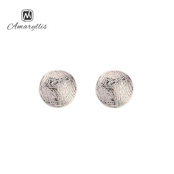 stud amaiyllis simple geometric round earrings for women silver color hammer coin disc post earring fashion daily jewelry brinco, Golden;silver
stud amaiyllis simple geometric round earrings for women silver color hammer coin disc post earring fashion daily jewelry brinco, Golden;silver