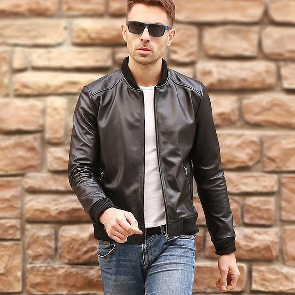 men's leather & faux fashion men black short biker jackets slim fit genuine jacket casual pocket zipper male coats cowhide windbreaker
men's leather & faux fashion men black short biker jackets slim fit genuine jacket casual pocket zipper male coats cowhide windbreaker