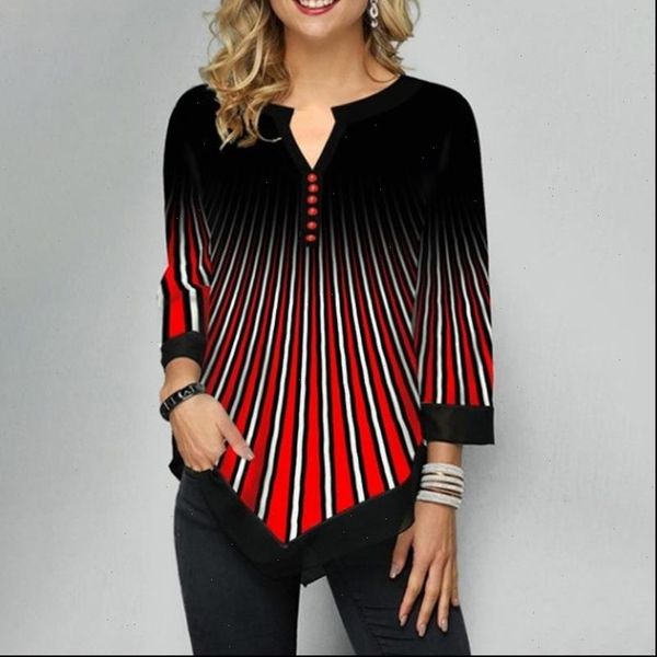 women shirt plus size 5xl striped blouses womens tunics 3 4 sleeve print irregular ladies blouse spring summer casual female, White
women shirt plus size 5xl striped blouses womens tunics 3 4 sleeve print irregular ladies blouse spring summer casual female, White