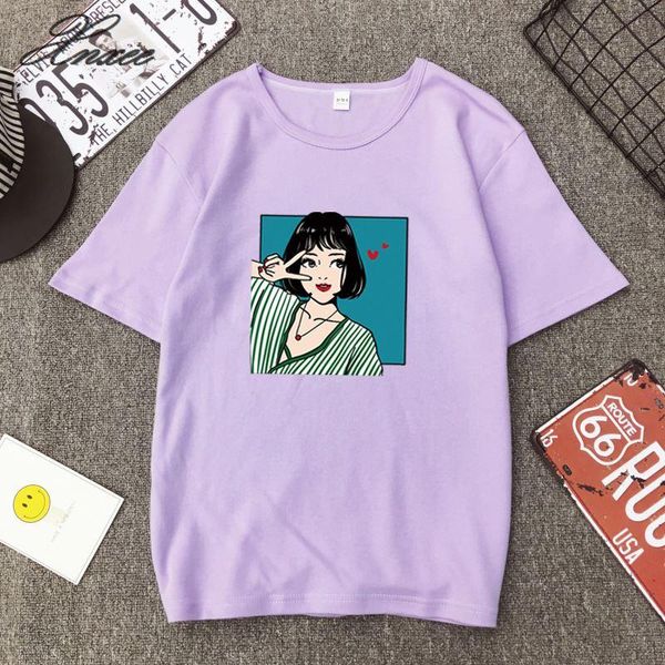 cartoon printing blouse 2021 summer casual short-sleeve simple female women shirts korean style plus size clothes women's blouses &, White
cartoon printing blouse 2021 summer casual short-sleeve simple female women shirts korean style plus size clothes women's blouses &, White