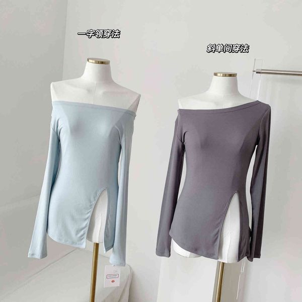 tees t-shirt han y jiamodale medium black split high waist long sleeve t-shirt women's summer thin one shoulder top, White
tees t-shirt han y jiamodale medium black split high waist long sleeve t-shirt women's summer thin one shoulder top, White